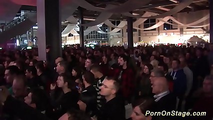 wild sapphic love on public show stage