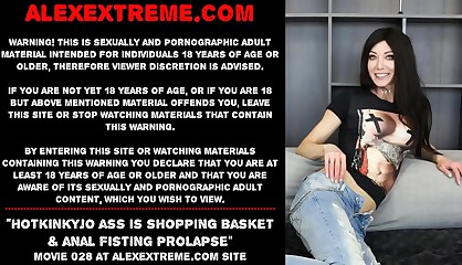 Hotkinkyjo ass is shopping basket replacement & anal dildo balls